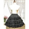 Cotton Black Lining Voile Lolita Skirt