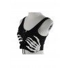 Punk Dark Phantom Hand Print Sleeveless Super Short Vest For Women