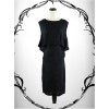 Gothic Holiday Style Loose Black Chiffon Sling Dress