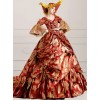 Red Trailing Style Gorgeous Lolita Prom Dress