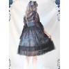 Chandelier Series Ruffle Bowknot Normal Hem Sweet Lolita Lace Sling Dress