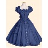 Elegant Short Sleeve Ruffles Classic Lolita Dress