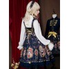 Fog-moon And Crown Series Court Style Elegance Classic Lolita JSK Bowknot Sling Dress