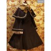 Elegant Shawl Hooded Trumpet Sleeve Lolita Woolen Coat