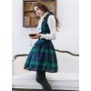 Retro Lapel Classic Lolita Vest And Skirt Set