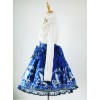 Lolita classic Pegasus deep blue Phnom Penh bowknot decorative skirt