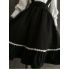 Little Devil Series Gothic Lolita Black Suspender Skirt