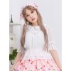 Cute Chiffon Ruffle Doll Collar Lolita Nine Quarter Sleeve Shirt