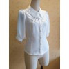 Chiffon Lapel Classic Lolita Short Sleeve Shirt