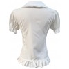 Elegant Doll Collar Ruffle Classic Lolita White Or Apricot Short Sleeve Shirt