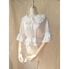 Cute Doll Collar White Chiffon Sweet Lolita Half Sleeve Shirt